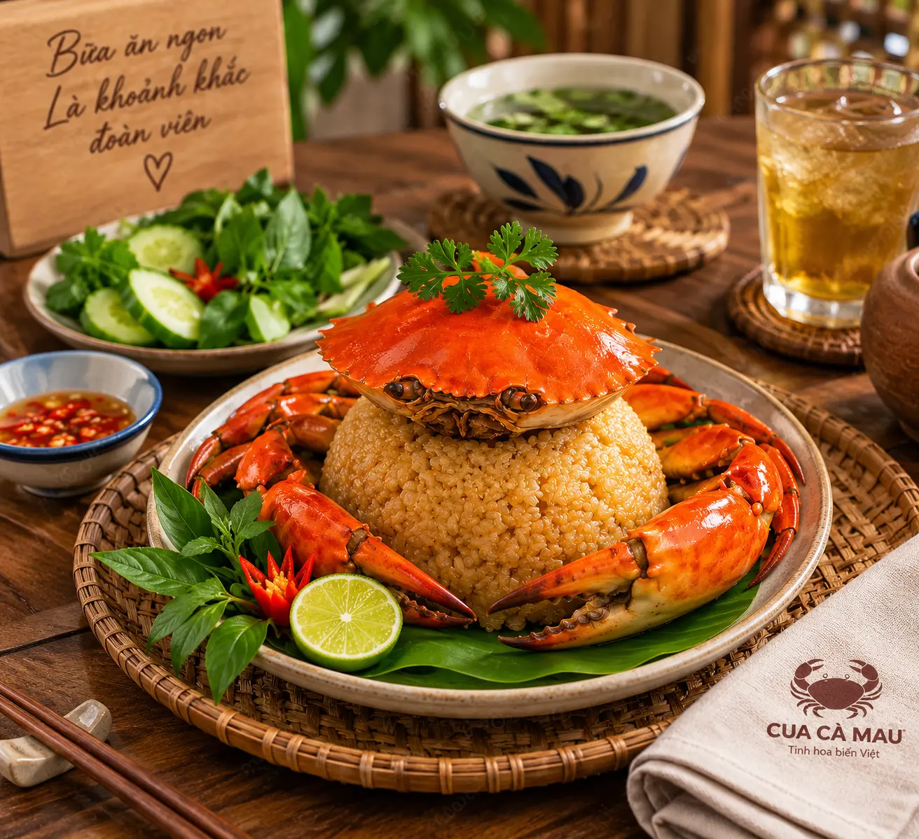 X&ocirc;i Cua C&agrave; Mau Thịt Size Vừa 